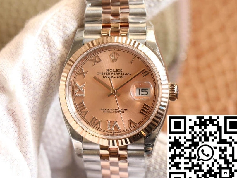 Diamonds Rose M126231-0027 Factory Gold EW Rolex Dial Datejust 0306
